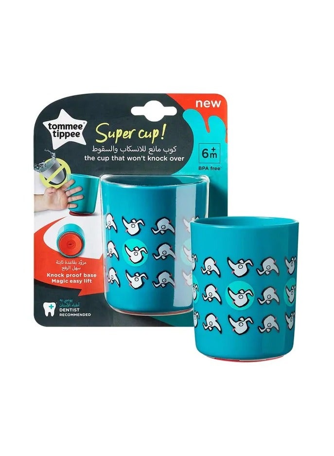 Tommee Tippee Super Cup No Knock Cup 190 ML 6+ Month Blue